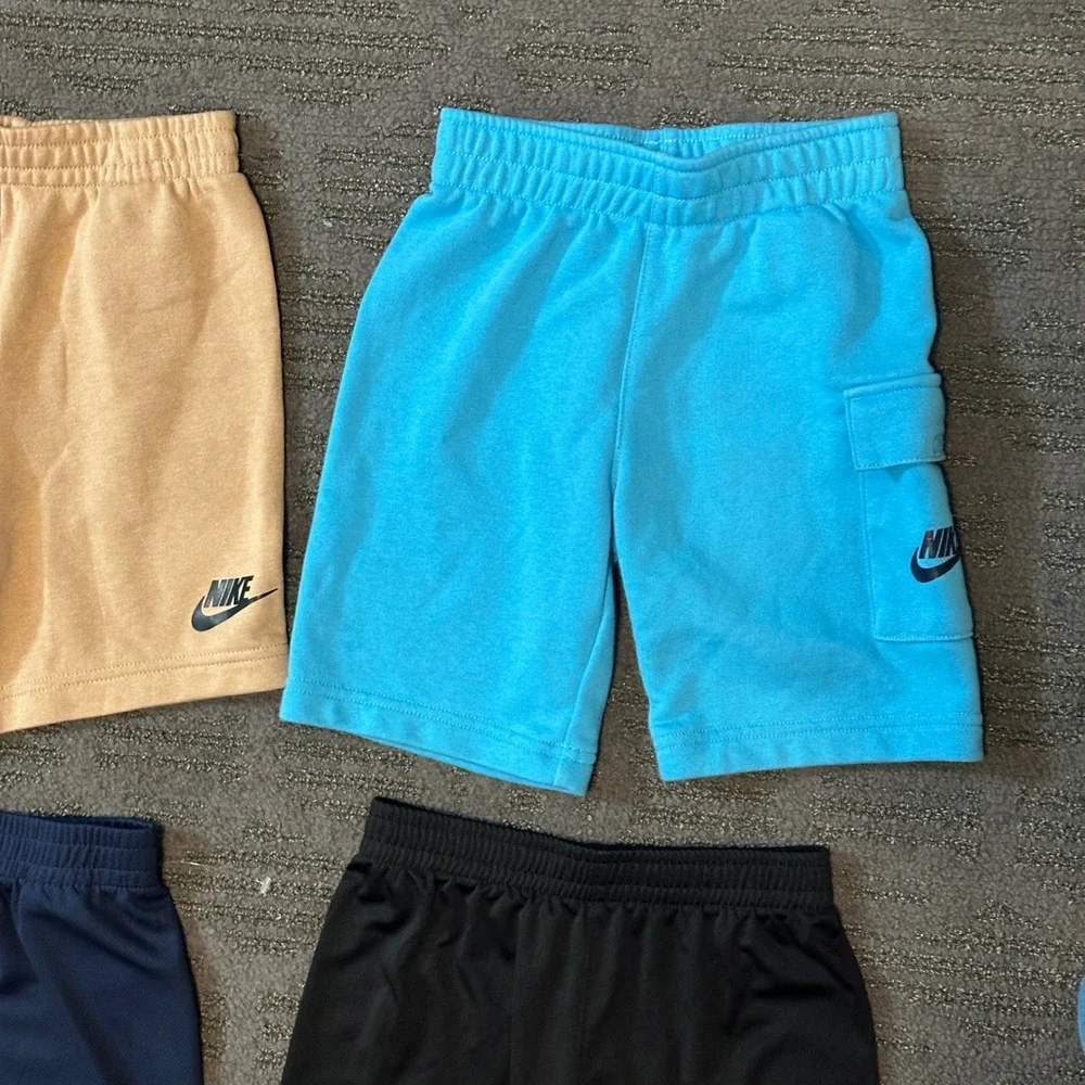 Nike Boys Shorts Size 6 Dri-FIT Club Fleece Lot of 4 Athletic Casual Swoosh Logo